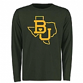 Baylor Bears Tradition State Long Sleeve Crew Neck WEM T-Shirt - Green